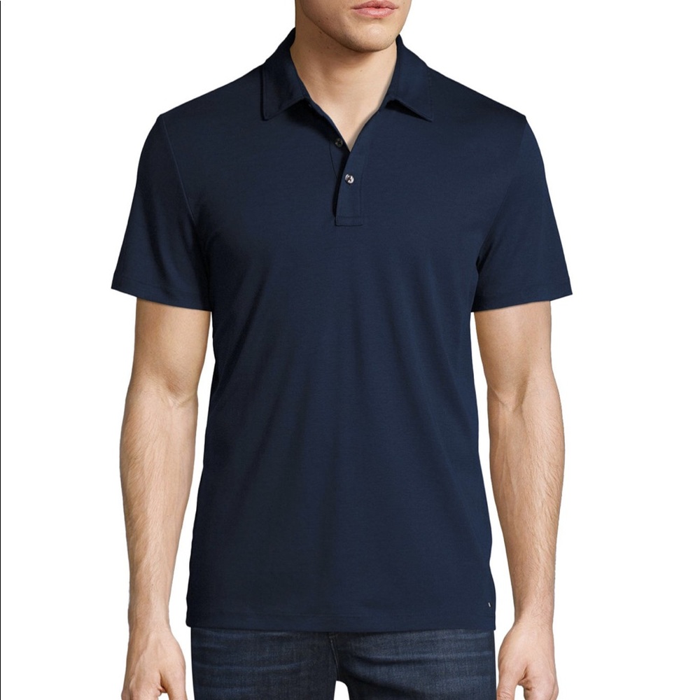 💥Michael Kors Short Sleeve Polo Shirt Navy L